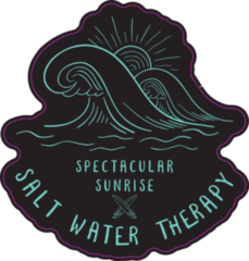 Surf Wave Vintage Tropical Sticker