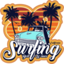 Surfing Best Waves Sticker