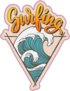 Surfing Illustration Sticker
