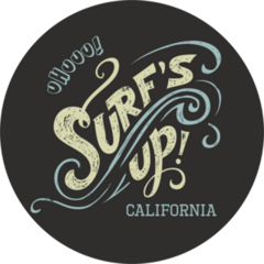 Surfs Up California Sticker