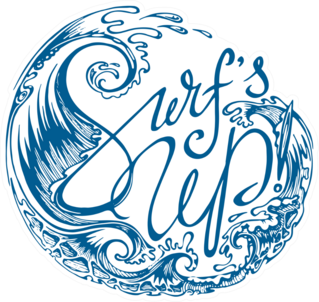 Surfs Up Waves Sticker
