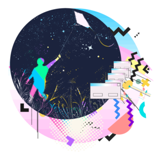 Surreal Pop Culture Sticker