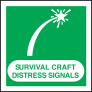 Survival Craft Distress Signals Sign Sticker