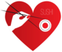 Sushi And Chopsticks In Heart Sticker