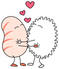 Sushi And Rice Ball Love Sticker