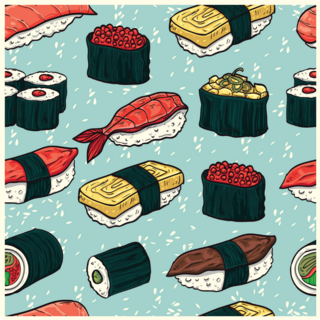 Sushi Beautiful Sticker