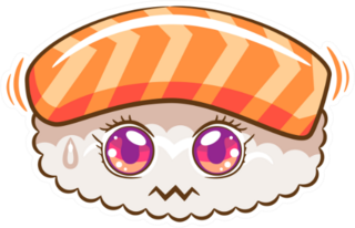 Sushi Cartoon Sticker