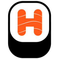Sushi Letter H Sticker