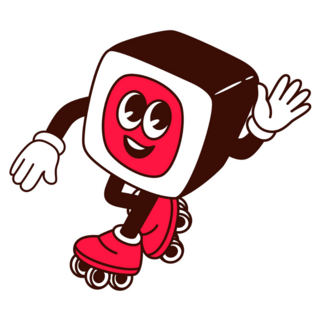Sushi Rollerblades Sticker