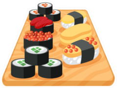 Sushi Rolls On Board Sticker