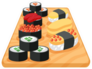 Sushi Rolls On Board Sticker