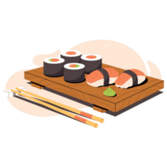 Sushi & Sashimi Sticker