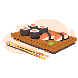Sushi & Sashimi Sticker