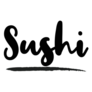 Sushi Typography Sticker