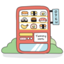 Sushi Vending Machine Sticker