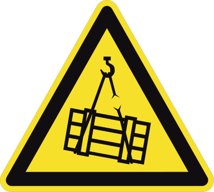 Suspended Load Sign Sticker