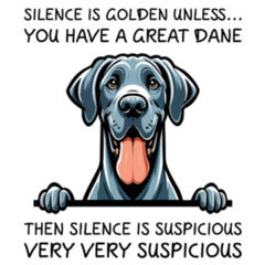 Suspicious Great Dane Sticker