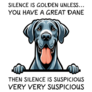 Suspicious Great Dane Sticker