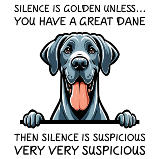Suspicious Great Dane Sticker