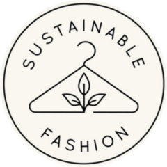Sustainable Fashion Emblem Logo Sticker