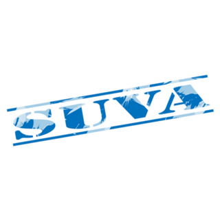 Suva Fiji Blue Stamp Sticker