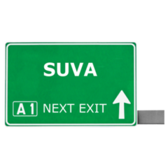 Suva Fiji Road Sign Sticker