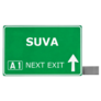 Suva Fiji Road Sign Sticker