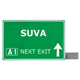 Suva Fiji Road Sign Sticker
