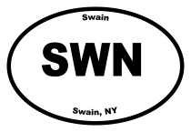 Swain Oval Sticker