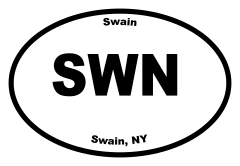 Swain Oval Sticker