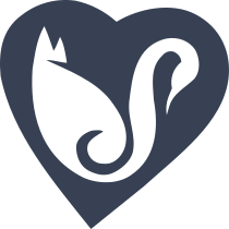 Swan In A Heart Sticker