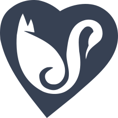 Swan In A Heart Sticker