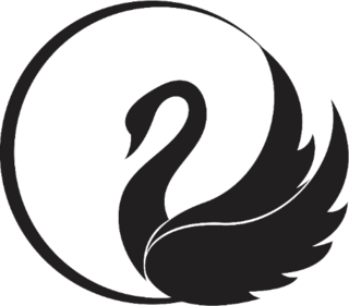 Swan Logo Template Illustration Sticker