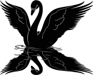 Swan Reflection Sticker