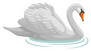 Swan Sticker