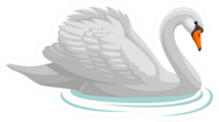 Swan Sticker