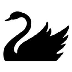 Swan Vector Icon. Swan Sticker