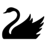 Swan Vector Icon. Swan Sticker