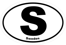 Sweden S Oval Sticker