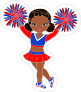 Sweet Cheerleading Sticker