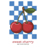 Sweet Cherry Checkers Sticker