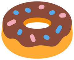 Sweet Chocolate Donut Sticker
