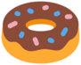 Sweet Chocolate Donut Sticker