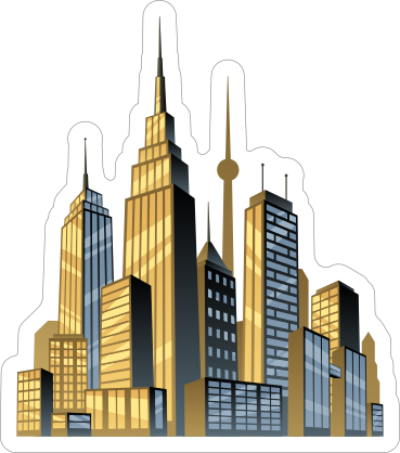 Sweet City Comic Sticker