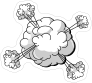 Sweet Cloud Graphic Comic Sticker