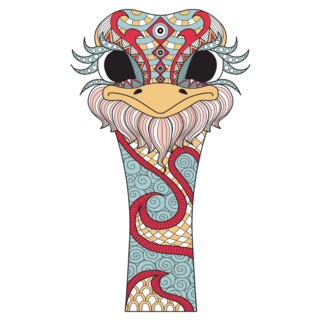 Sweet Color Ostrich Sticker