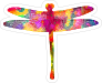 Sweet Colorful Dragonfly Sticker