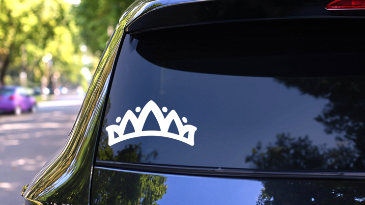 Sweet Crown Sticker on a Rear Car Window (New) example