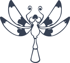 Sweet Detailed Dragonfly Sticker