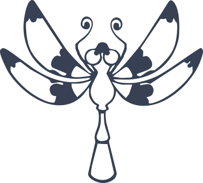 Sweet Detailed Dragonfly Sticker